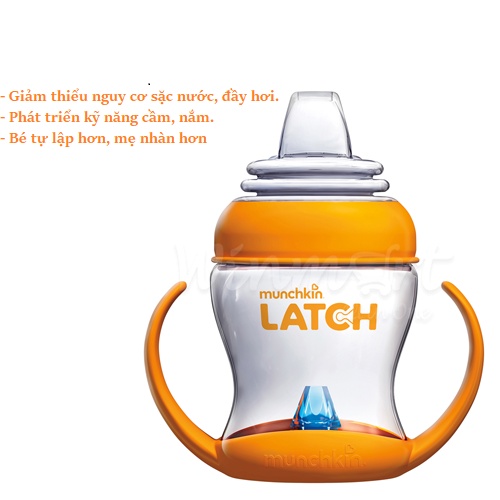 Bình /Cốc tập uống có tay cầm Munchkin Latch 120ml