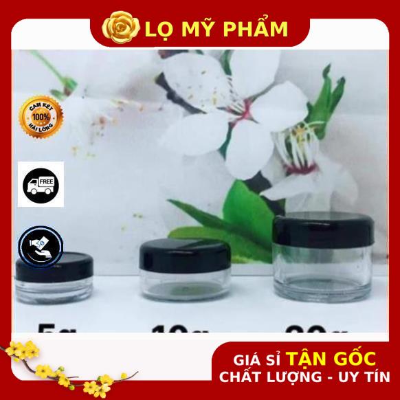 Hủ Đựng Kem ❤ GIÁ TỐT NHẤT ❤ Hủ nhựa tròn 3g,5g chiết kem , phụ kiện du lịch