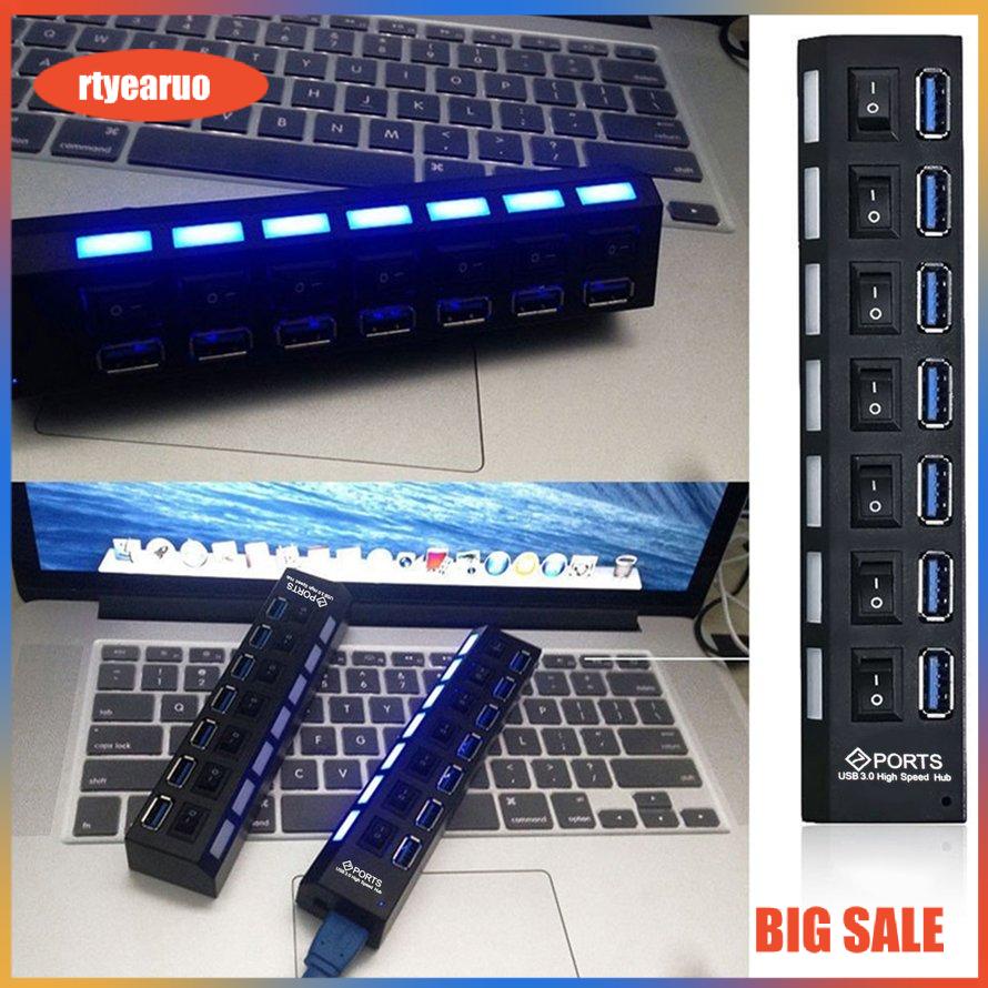 Compact USB 3.0 High Speed Hub With Separate 7-Ports With Power Supply