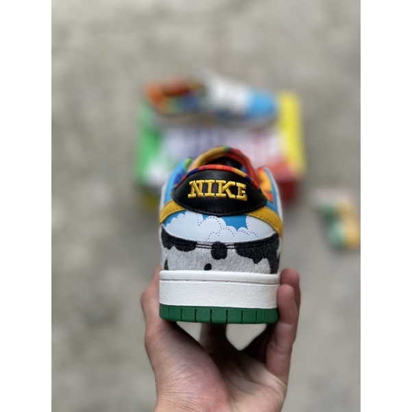 Giày thể thao sneaker nam nữ độn đế màu bò sữa hình ảnh thật đầy đủ hộp phụ kiện