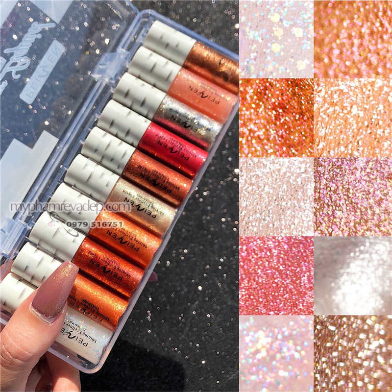 Combo nguyên set 10 cây kẻ nhũ kim tuyến Flare siêu xinh | BigBuy360 - bigbuy360.vn