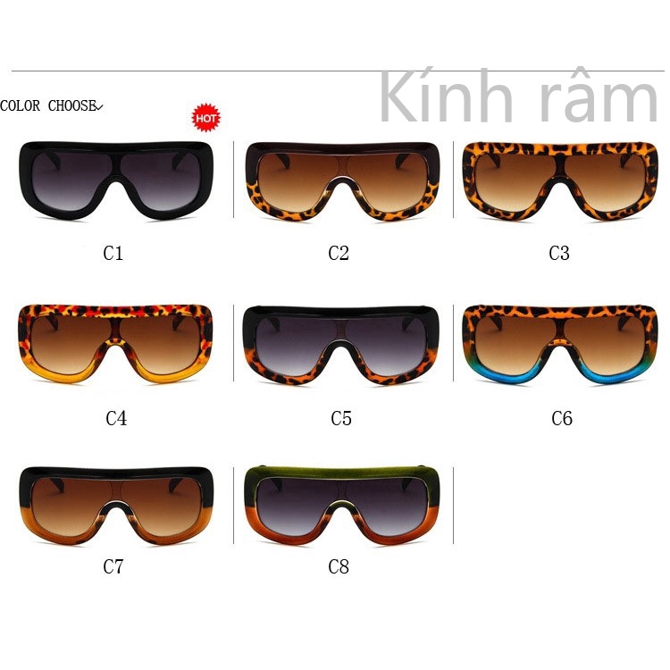 Kính mát gọng lớn phong cách vintage cho nữ