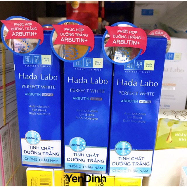 Tinh Chất Dưỡng Sáng Hada Labo Pefect White Arbutin Essence 30g