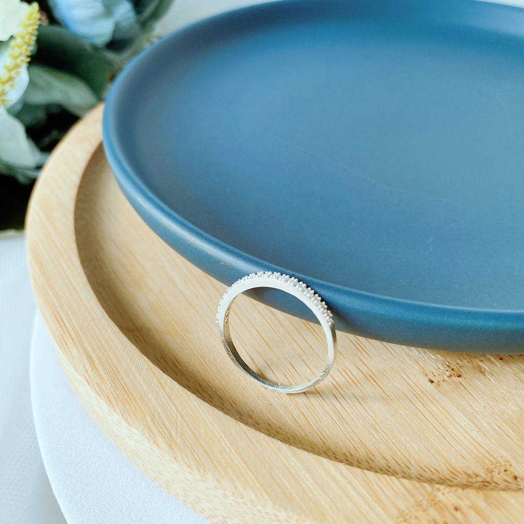 Nhẫn bạc 925 ANTA Jewelry đính đá đẹp, đơn giản Sparking Line ATJ9022