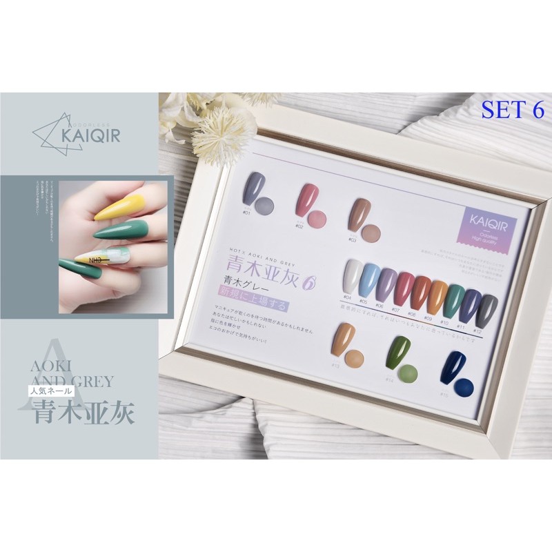 SALE 50% SET 15 CHAI SƠN GEL NHẬT ( TẶNG KÈM BẢNG MÀU)