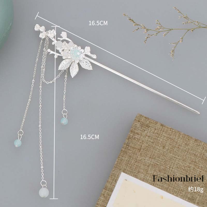 Trâm cài tóc hình hoa đính đá thời trang cho nữ