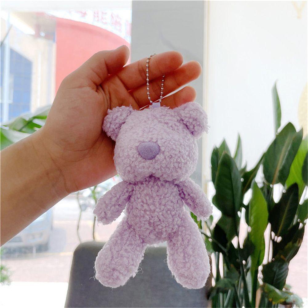 Móc Khóa Gấu Nhồi Bông Mềm Mại Đáng Yêu