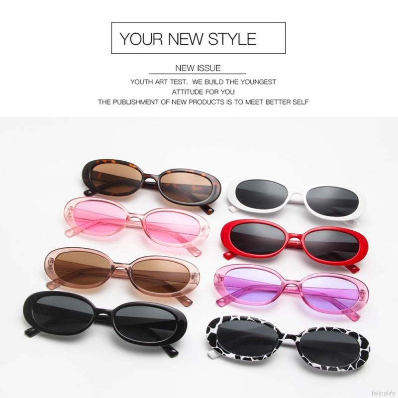 Kính mát thời trang khung oval cho nữ