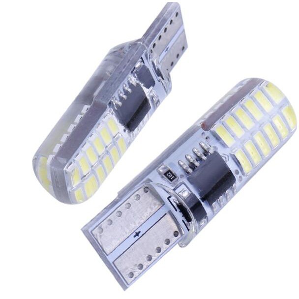 Bộ 10 bóng đèn LED Kevanly T10 W5W 194 168 3014 24 LED 12V cho xe hơi