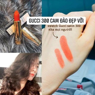 SON GUCCI SATIN 300 cam đào