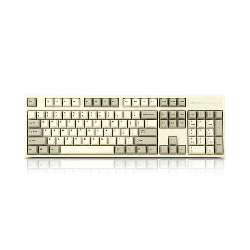 Leopold FC900R PD White Grey bàn phím cơ cho máy tính laptop bluetooth giá rẻ không dây chơi game online gaming keyboard