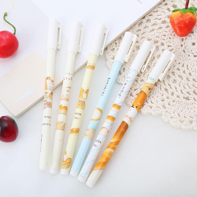 Bộ 6 Bút Gel Mực Đen Động Vật Dễ Thương H78