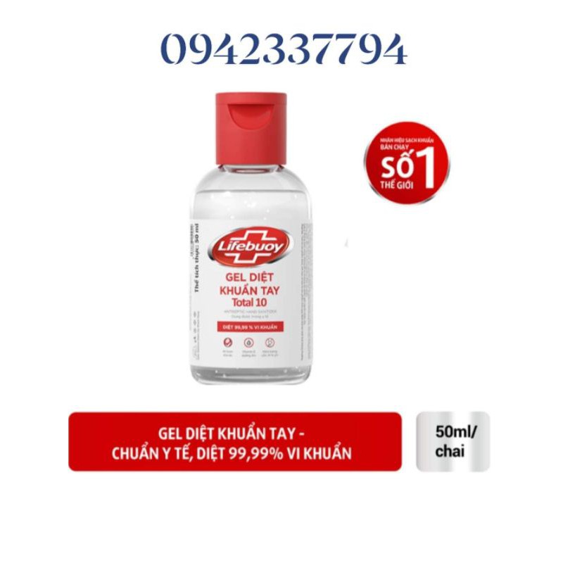 Gel rửa tay khô Lifebuoy 50ml kèm vỏ/100ML/235ML/500ML