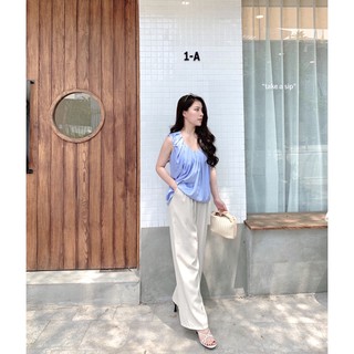 Áo Satin Cổ Rúm HQ🥰