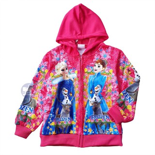 Áo khoác in hình công chúa Frozen cho bé từ 3-9 tuổi
