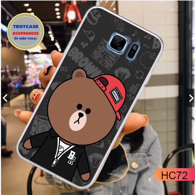 [ HOT ] Ốp lưng Samsung Note Fe/S6/S6 edge /S7/S7 edge- ốp dẻo in hình gấu đen đủ mã , gấu đen guitar và gấu đen đội mũ | BigBuy360 - bigbuy360.vn