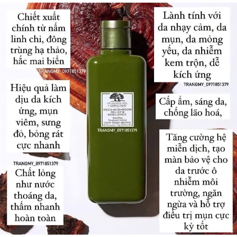 [Mã 153FMCGSALE1 giảm 10% đơn 250K] TONER NẤM ORIGINSSS CHO DA NHẠY CẢM | BigBuy360 - bigbuy360.vn