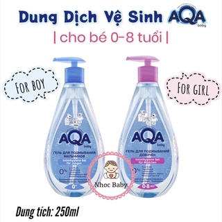 Dung dịch vệ sinh bé gái AQA baby cho bé 0-8 tuổi 250ml