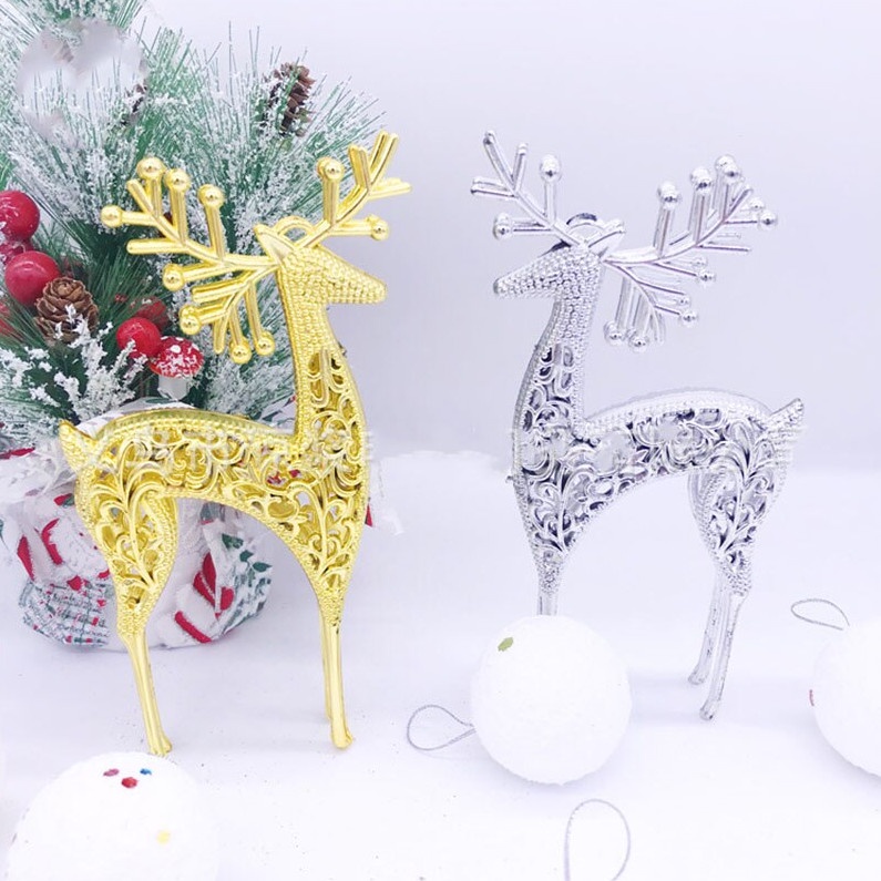 Nai Hoa Văn PKT48 Giáng Sinh Trang Trí Cây Thông Noel