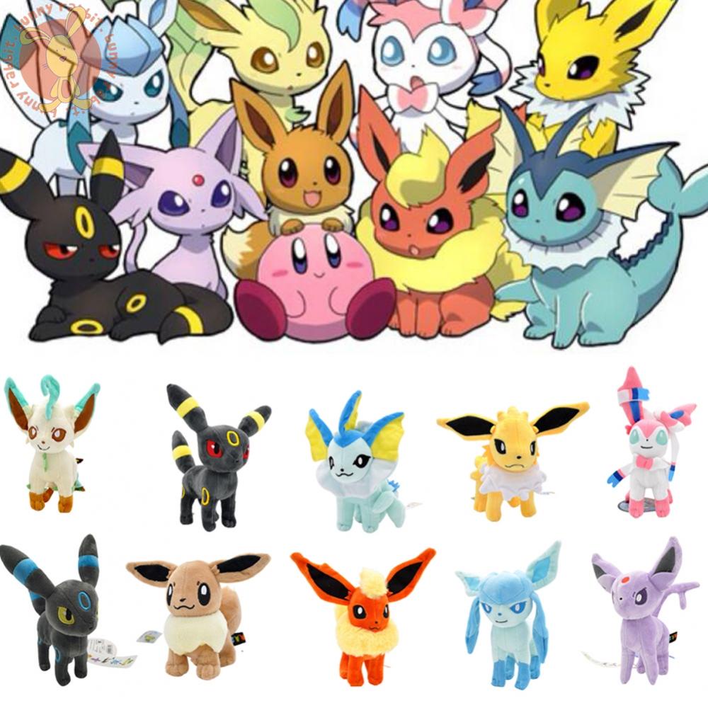 Thú Nhồi Bông Hình Pokemon Eevee Leafeon Umbreon Espeon Jolteon Vaporeon Flareon Mới