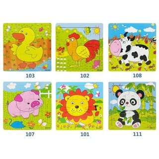 Tranh ghép hình gỗ 9 miếng