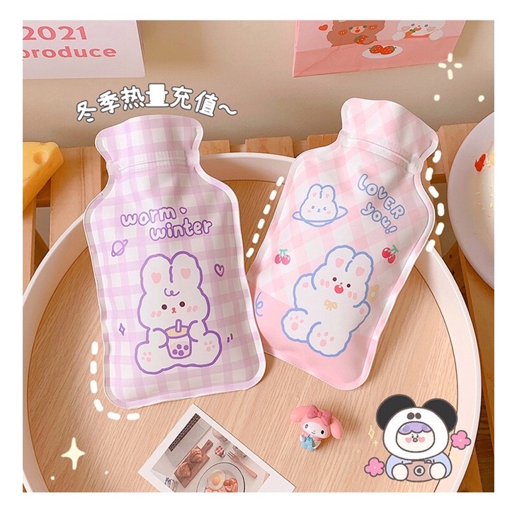 Túi chườm nóng lạnh mini túi sưởi làm ấm giảm đau bụng hình thỏ gấu dễ thương Nami