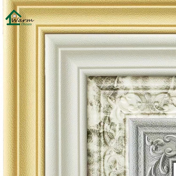 Cuộn nẹp viền tường bằng xốp PE 3D tự dính linh hoạt 2.3m