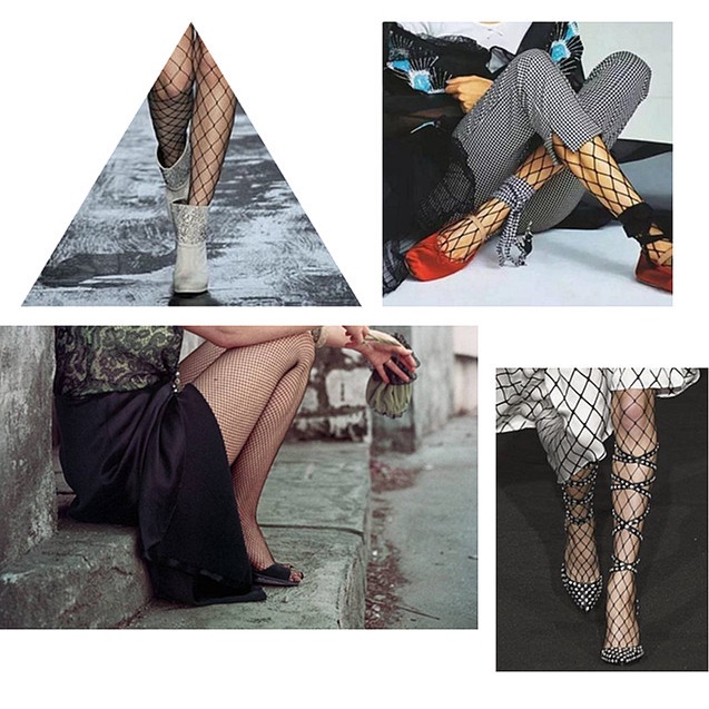 DUNEA Quần Tất Lưới Hàn Quốc Của Phụ Nữ