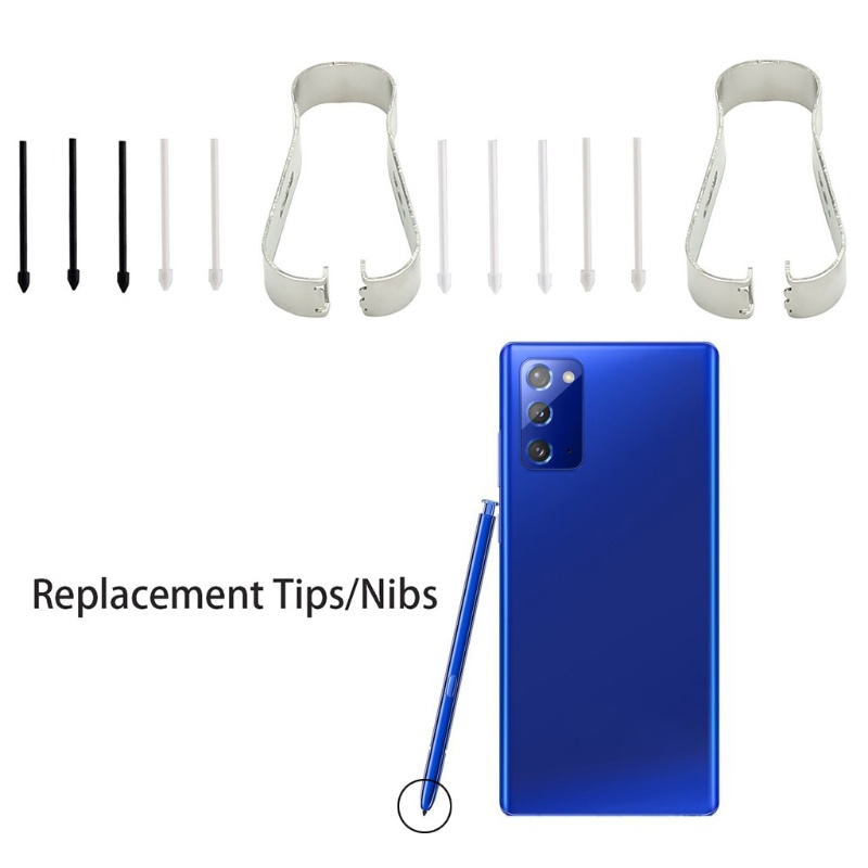 1 set đầu bút cảm ứng có kẹp kim loại thay thế cho Samsung- Galaxy- Note 20 Ultra Note 20 N980 N981 N986 Series Stylus