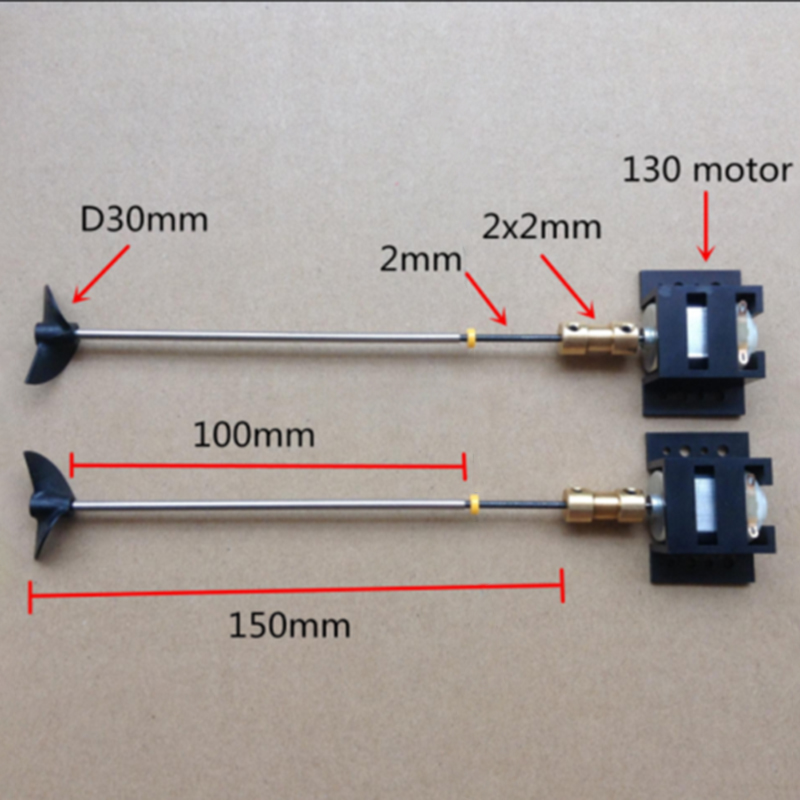 RC Set 130 Mô Hình Động Cơ Trục Kép + Cánh Quạt Cho Thuyền Điều Khiển Từ Xa