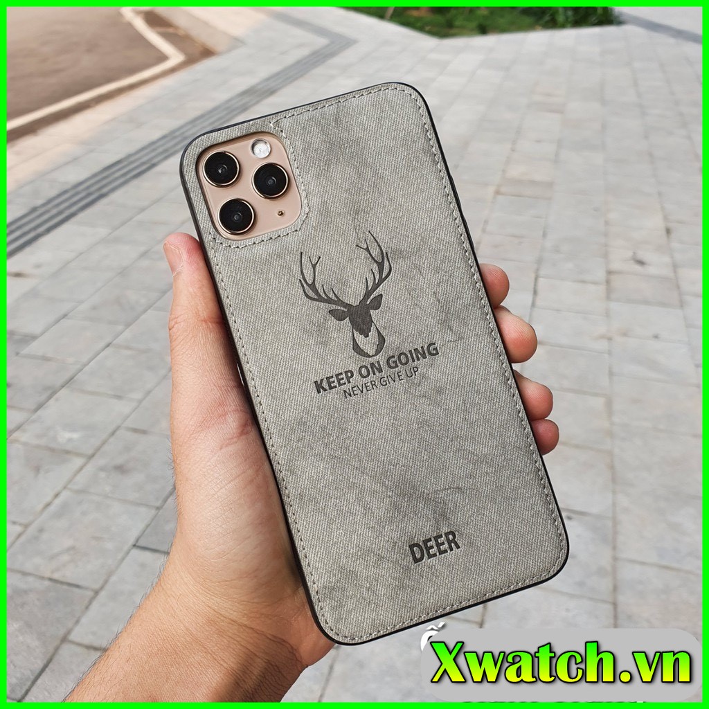 Ốp lưng iPhone 6/6s/6 Plus/6s Plus/7/8/SE/7 Plus/8 Plu Xr X XS max iPhone 11 pro max vải jean Hươu