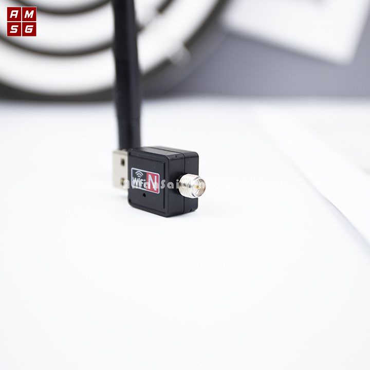 USB Thu Wifi Cho Máy Tính, Laptop Có Anten - Sóng Mạnh, Ổn Định, Tốc Độ 150Mbps