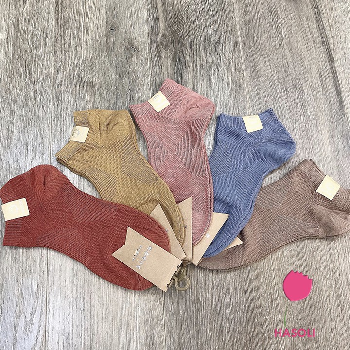 Tất-Vớ Hàn Quốc Cổ Ngắn Tăm Vintage Đẹp Rẻ PK07
