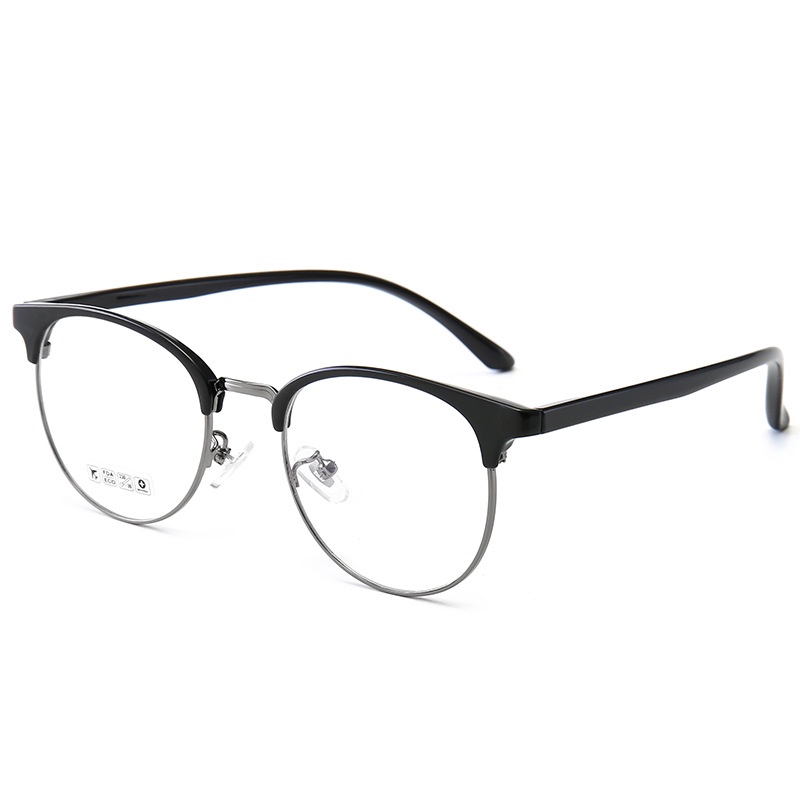 Kính cận VIENDO gọng tròn đổi màu chống ánh sáng xanh chống tia UV thời trang (cắt kính cận theo yêu cầu)
