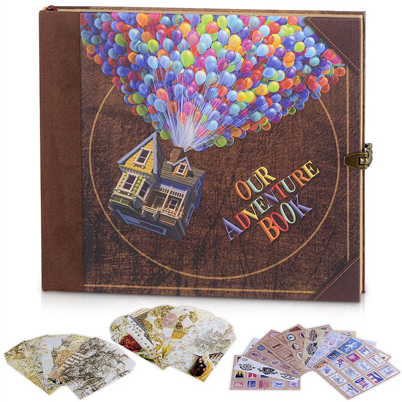 DIY Travel Photo Album 146Page Journal Adventure Book Handmade Album Memory Scrapbook Wedding Kỷ niệm chuyến du lịch Album ảnh