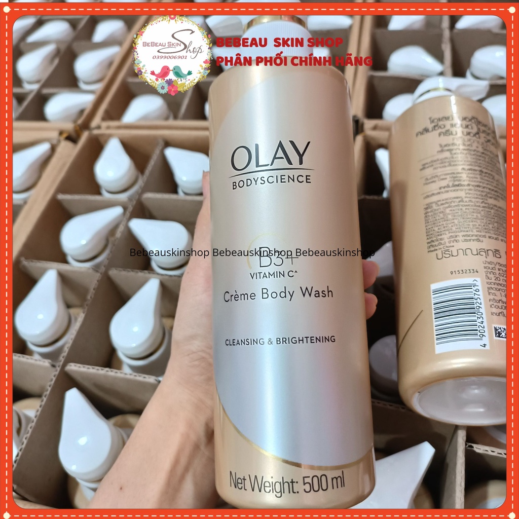 Sữa tắm dưỡng trắng Olay B3 retinol, B3 vitamin C - Sữa tắm Olay nội địa Trung - Dưỡng thể Olay B3 Vitamin C