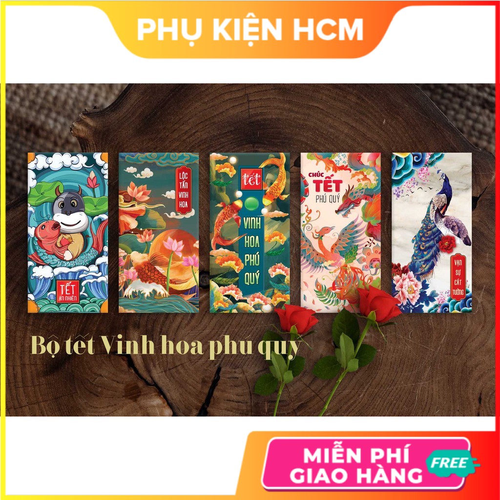 [Deal 1K] 1 Bao Lì Xì TẾT 🔴FreeShip🔴 Túi Lì Xì Đỏ, nhiều mẫu đẹp, chất lượng, dày dặn - Shop Phụ kiện HCM