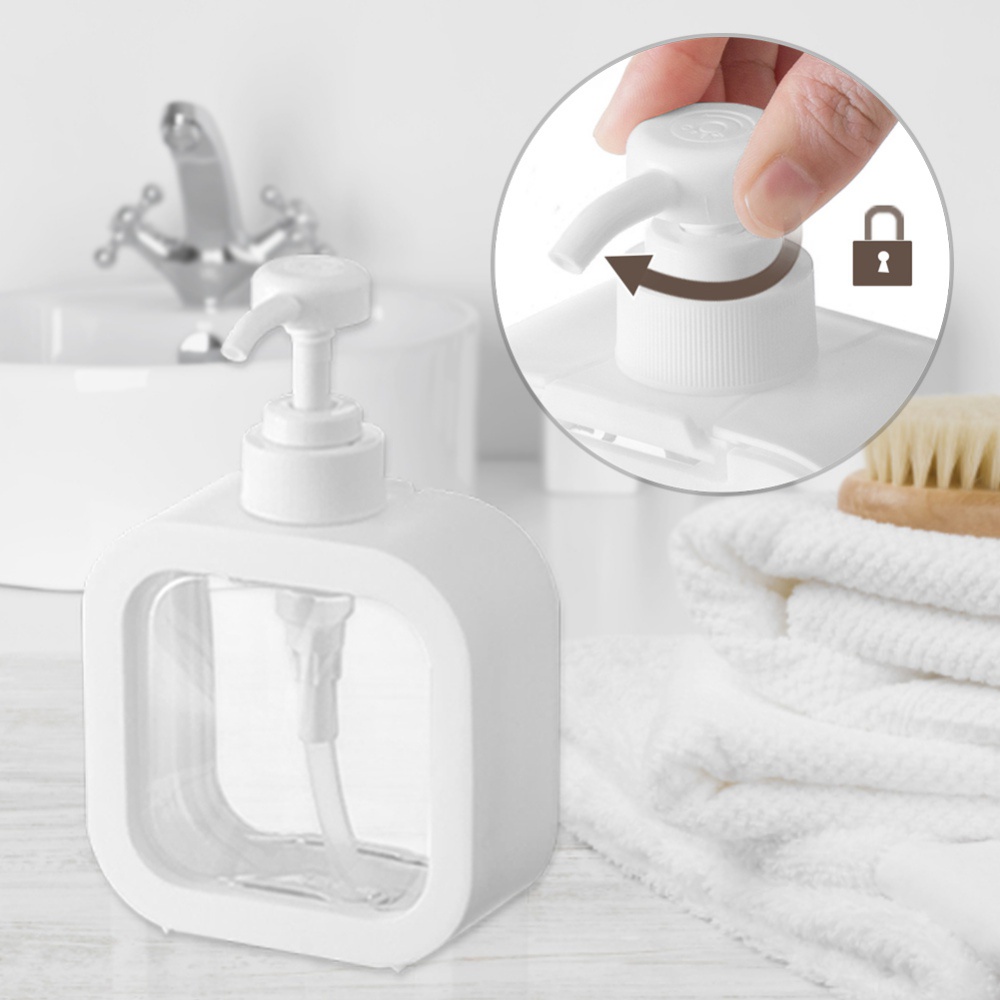 Bình Đựng Xà Phòng 300ml/500ml Trong Suốt Có Thể Tái Sử Dụng