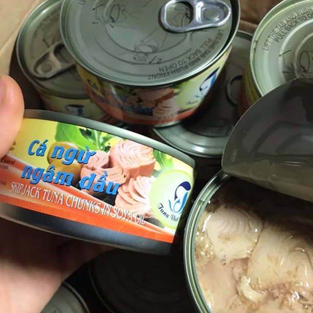 Combo 10 lon Cá ngừ ngâm dầu 160gr