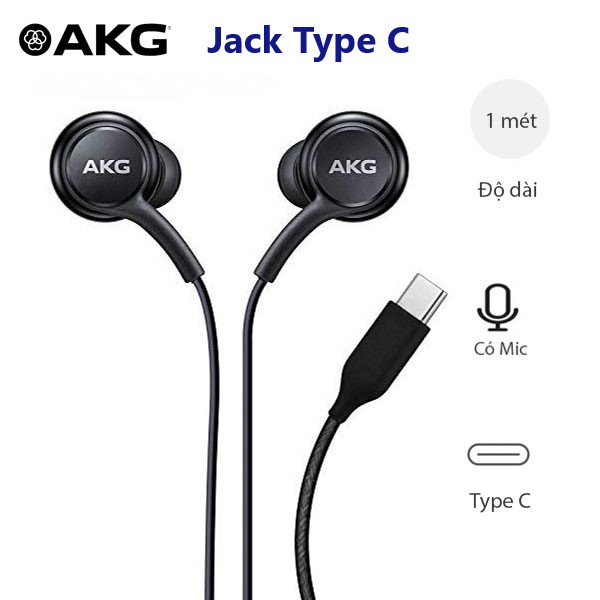 (BH 12 Tháng) Tai nghe có dây Samsung AKG Chân Type C Note 10 Note 20 S21 - Âm Thanh Siêu Hay - TuHaiStore