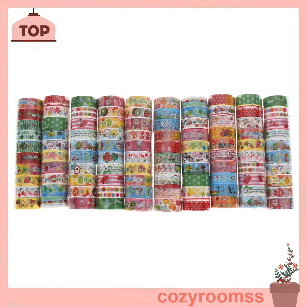 Cozyroomss 10pcs 1.5cmx2.5m Paper Tape