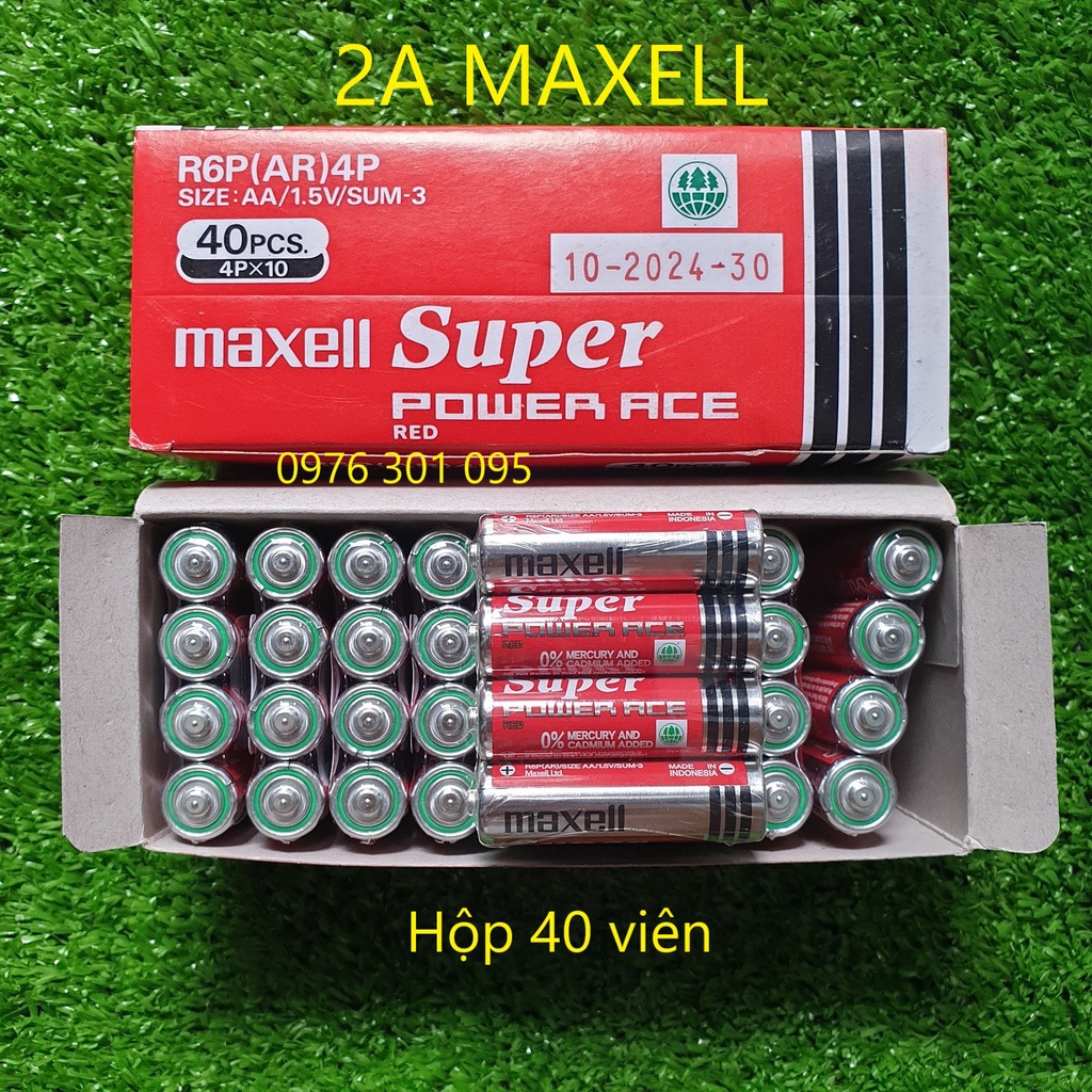 [ Maxell Hộp ] Pin vuông 9V - AA - AAA Super Power
