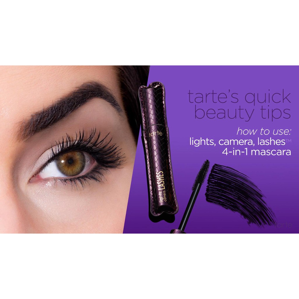 (Sẵn) Mascara Làm Dài Mi Tarte Lights, Camera, Lashes™ 4-in-1 Mascara | BigBuy360 - bigbuy360.vn