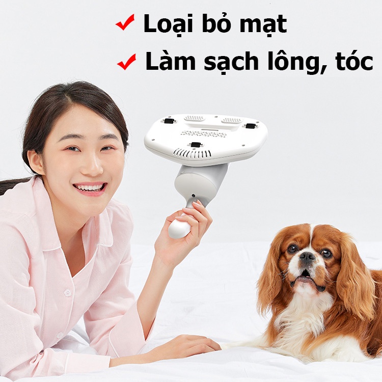 Máy Hút Bụi Chăn Ga Giường Đệm Sopha Máy Hút Bụi Cầm Tay Có Tia UV Diệt Khuẩn Hút Sạch Mọi Bụi Mịn