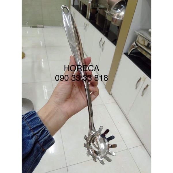 Vá múc (lược) mì Spaghetti (Pasta) [inox không gỉ] dài 32cm