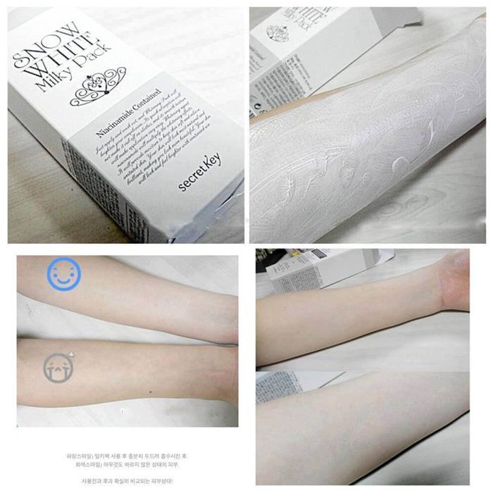 Kem dưỡng trắng body Snow White Milky Pack kích trắng da body dưỡng ẩm mờ thâm sạm thoa lên da nâng tone