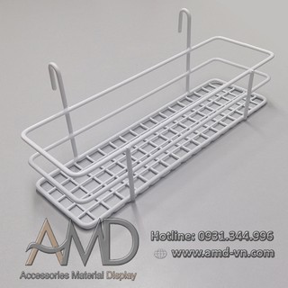 Rổ lưới nhúng nhựa cái tấm tôn lỗ (255x80x100 mm ) số 6