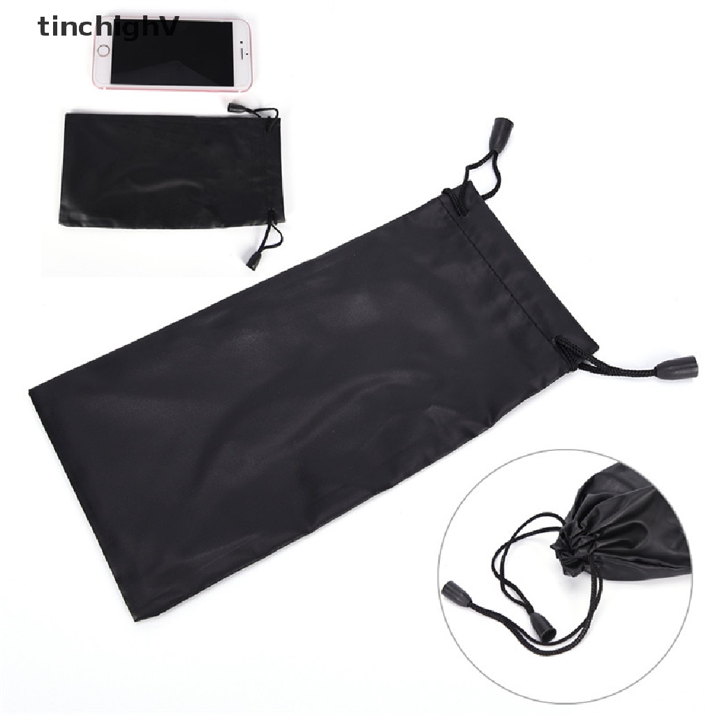 Bộ 3 Túi Đựng Kính Mát Bằng Sợi Microfiber Mềm Màu Đen