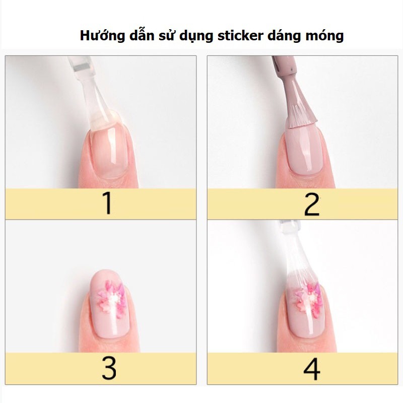 Sticker dán móng tay - Miếng dán trang trí móng sẵn keo