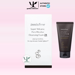 Sample sữa rửa mặt Innisfree Super Volcanic Pore Micellar Cleansing Foam 2x 3ml